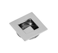 (Chrome) Recessed Flush Sliding Door Handle Finger Pull Square 40 x 40 x 10mm 5 Colours