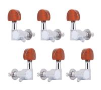 Chrome Red Onyx, Sealed Guitar Tuners Tuning Pegs Keys Machine Heads, Big Button Chrome, Replacement For Electric Or Acoustic Guitars
