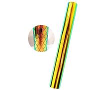 Chrome Rose Gold Siver Permanent Adhesive Vinyl Sheet Gloss Metallic Craft Vinyl for Silhouette Tumblers Cameo Craft Cutter Cricut,30cm by 152cm (Orange)