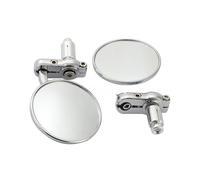 Chrome Round Motorcycle 7/8" Handlebar Mirrors For Vespa Hon&da For Suzuki For Triumph For Duc&ati For Kaw&asaki For Yam&aha ... Sides BarEnd Mirrors