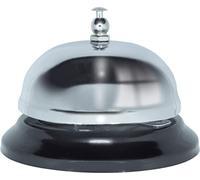 Chrome Service Desk Counter Kitchen Bell with Loud Clear Crisp Ringer for Use For Calling Receptions, Waiter, Attendant, in Schools, Concierge, Kitchens, Shops, Take Aways