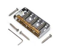 Chrome Short Guitar Fixed Bridge with 3 Brass Saddles For Telecaster Tele