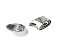 Chrome Short Turn Brackets Rear Fit Compatible with Compatible with Sportster XL883 1200 Softail Fat Bob FXDF Wide Low Rider Motorcycles