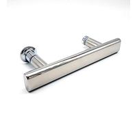 Chrome Shower Door Handle | 125mm (5") Hole Centres | 200mm Long | Suitable for Shower Enclosures | HAND013