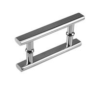 Chrome Shower Door Handle - Replacement Sliding Glass Handle for Barn & Shower Doors 400mm Pull/Push Design -& Stylish Hardware for Easy Access