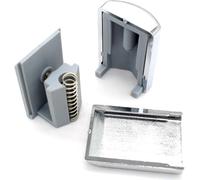 Chrome Shower Door Lower Hooks/Rollers/Pulleys/Runners (Top Roller 23mm White 2pcs)