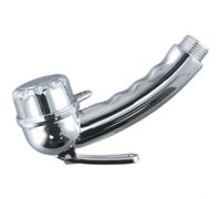 Chrome Shower Head with Start/Stop Button 1/2" Connection for Boat Camping Motorhome 14.5 cm Total Length