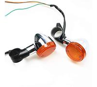 Chrome Signal Indicator Lights for Honda Steed 600 750 Magna 250 Magna 750 Shadow 400 750 VTX1300 VLX 1100 DLX VTX 1300 1800 Cruiser Chopper Custom (Front)