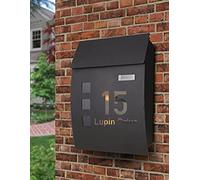 Chrome Silver House Number/Road Post Box Letterbox Wall Art Sticker, Decal, Graphic lt12