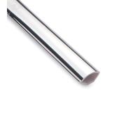 Chrome Silver PVC Quadrant Beading Trim 15mm x 2m | Bathroom Internal Corner Bead for Wall Panels, Shower Panels, Cladding & Wet Rooms | Waterproof Plastic Corner Trim