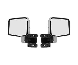 .Chrome Silver Rear View Mirror Convex Glass For Land Cruiser 60 Series