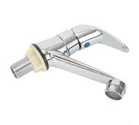 Chrome Single Handle Bathroom Basin Faucet Cold Water Tap Zinc Alloy Sink Mixer Drip-Free Ceramic Cartridge