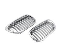 Chrome Single Line Front Hood Center Grille For E46 3 Series Coupe Convertible 2-Door LCI 2003 2004 2005 2006 HETEVSCCK