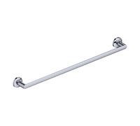 Chrome Single Round Towel Bar Rail Holder Nes Home Silver One Size
