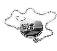 Chrome Sink Plug with Chain for Hand Washing Basin 1 1/2 Inch (38mm) (38mm)