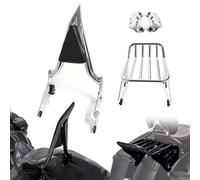 Chrome Sissy Bar Backrest For Harley Road Glide Custom FLTRX 2010 2011 2012 2013