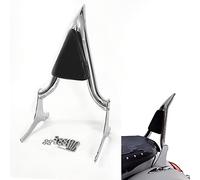 Chrome Sissy Bar Detachable Passenger Backrest Rear Pad Fit for Harley Davidson Touring 1997-2008 Road King Electra Glide Street Glide FLHR FLHX FLHT FLTR [19.7 Inches]