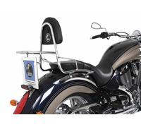 Chrome sissy bar with rack for Victory Kingpin (2003-2016)