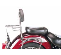 Chrome sissy bar with rack for Yamaha XV 1600 Wild Star (1994-2004)