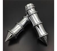 Chrome Skeleton Spike 22mm 7/8" Hand Grips for Most Motorcycles with 7/8" (22mm) handlebars (Not for Models Equipped with Hydraulic Clutch)