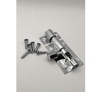 Chrome Slide Bolt Door Lock - Cranked/Straight Neck, Heavy-Duty Tower Bolt with Screws - Shed, Bathroom, Bedroom, Gate, Cupboard Lock - Pack of 1 38mm,40mm,75mm,102mm (25x38mm Straight Bolt-Chrome)