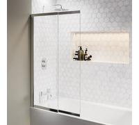 Chrome Sliding Bath Screen - Denver