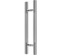 Chrome Sliding Shower Door Handles Pair of 400mm Handles for Glass Shower Doors Interior/Exterior Use Durable & Stylish for All Shower Enclosures