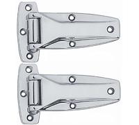 Chrome Smoker Hinge Walk in Refrigerator Cooler BBQ Pit Flush Trailer Parts Bolt (2)