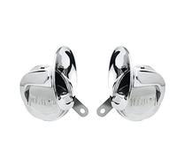 Chrome Snail Style Car Horn - Twin Pack - High Tone and Low Tone 12v