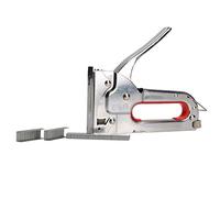 Chrome Staple Gun Hand Operated 4-8mm Staples JT21 Stapler Craft Hobby