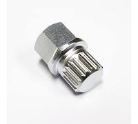 Chrome Steel ABC 0-9 Wheel Lock Key for VW,locking lug nut removal tools- Anti Theft Volkswagen Wheel Lock Key for Cars Wheel Tire Nut Screw Removal (ABC-6)