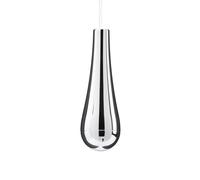 Chrome Teardrop Style Round Bathroom Light Pull