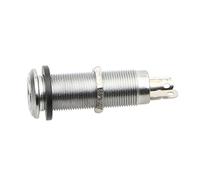 Chrome Threaded Cylinder Output Input Jack Plug Sockets 1/4" for Electric Guitar