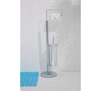Chrome Toilet Brush and Roll Holder | Linnea
