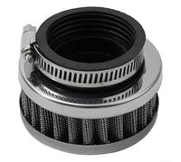 Chrome Top Pod Flange Mount Air Filter 44mm Round with Double Layer Stainless Steel Mesh to Improve Air Intake and Filter Dust Particles