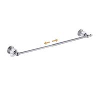 Chrome Towel Rack,Adjustable Towel Holder Silver Crystal Bathroom Towel Bar