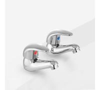 Studio Traditional Basin and Bath Filler Taps Chrome