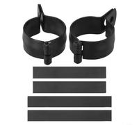Chrome Turn Signal Holder 32-41mm for Motorbike(Black) | Matte black finish, anti-scratch coating, rust resistant, stylish look, pair included