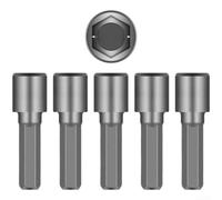 Chrome Vanadium for Impact Socket Set 4-13mm Hex Shank Non Magnetic Deep 6 Point for Power Drills for SAE Metric Sizes Tough(E)