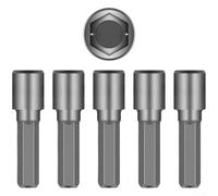 Chrome Vanadium for Impact Socket Set 4-13mm Hex Shank Non Magnetic Deep 6 Point for Power Drills for SAE Metric Sizes Tough(D)