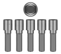 Chrome Vanadium for Impact Socket Set 4-13mm Hex Shank Non Magnetic Deep 6 Point for Power Drills for SAE Metric Sizes Tough(C)