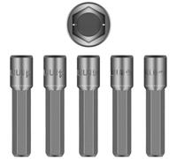 Chrome Vanadium for Impact Socket Set 4-13mm Hex Shank Non Magnetic Deep 6 Point for Power Drills for SAE Metric Sizes Tough(A)