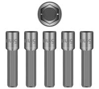 Chrome Vanadium for Impact Socket Set 4-13mm Hex Shank Non Magnetic Deep 6 Point for Power Drills for SAE Metric Sizes Tough(B)