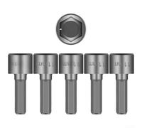 Chrome Vanadium For IMPACT Socket Set Non Magnetic Hex Shank Designed For 6.35mm Hex Shanks Covers 4mm To 13mm Range With Clear Engraved Labels(I)