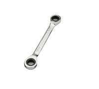 Chrome Vanadium Ratchet Spanner Set Reversible Double Head Wrench 13-19mm Adjustable Ratchet Tool for Mechanics Auto Repair and DIY Projects