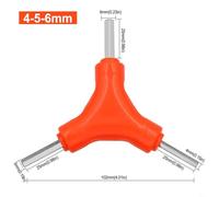 Chrome Vanadium Steel 3-in-1 for Hex Key Wrench Set for & DIY Maintenance - 2.5/3/4 mm, 3/4/5 mm, 4/5/6 mm, or 5/6/8 mm Optio(4-5-6MM)