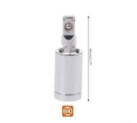 Chrome Vanadium Steel 360° Swivel Socket Adapter Joint for 1/4 3/8 | 1/4 3/8 1/2 Inch Adapter 360 Degree Ratchet Extension High Torque Rotary Joint Automotive Repair Socket Accessory