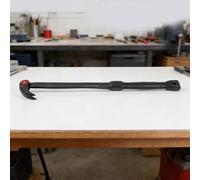 Chrome Vanadium Steel Adjustable Pry Bar 18in with Ergonomic Grip and 14 Lockable Positions for Tire Service and Mechanical Repairs