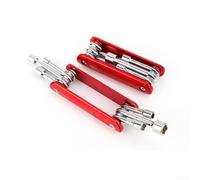 Chrome Vanadium Steel Folding Socket Wrench Set with Metric and For IMPERIAL Hex Bits for Workshop Field and On-the-Go Repairs (B)