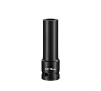 Chrome Vanadium Steel Hex Adapter 1/2in Drive 8-13mm | Heat treated for cr-v steel, high hardness, construction, 1/2in square drive, fits for impact wrenches